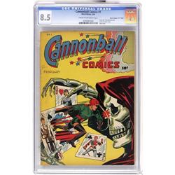 Cannonball Comics #1 Davis Crippen ("D" Copy) VF+ 8.5 
