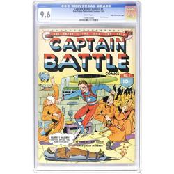 Captain Battle Comics #1 Mile High CGC NM+ 9.6 