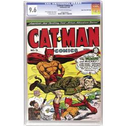 Catman Comics #9 Mile High pedigree CGC NM+ 9.6 