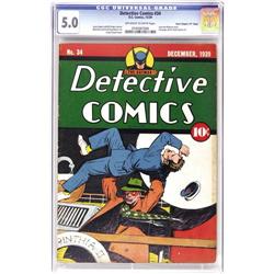 Detective Comics #34 Davis Crippen ("D" Copy) pedigree 