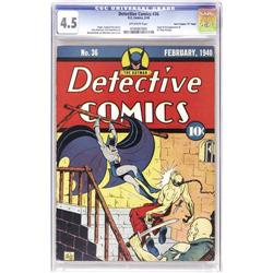 Detective Comics #36 Davis Crippen ("D" Copy) pedigree 