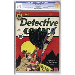 Detective Comics #41 Davis Crippen ("D" Copy) pedigree 