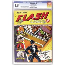 Flash Comics #5 (DC, 1940) CGC FN+ 6.5 