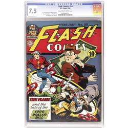 Flash Comics #50 (DC, 1944) CGC VF- 7.5 