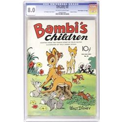 Four Color #30 Bambi's Children - ("D" Copy) VF 8.0 