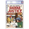 Image 1 : Saddle Justice #4 (EC, 1948) CGC VF 8.0 Off-white pages 