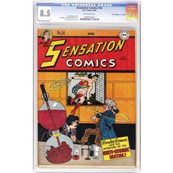 Sensation Comics #56 "D" Copy - CGC VF+ 8.5 