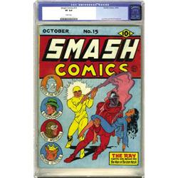 Smash Comics #15 (Quality, 1940) CGC VF 8.0 White pages 