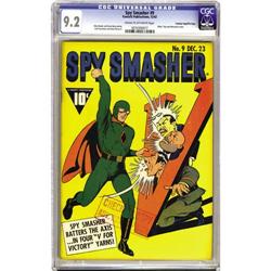 Spy Smasher #9 Crowley Copy pedigree (1942) NM- 9.2 