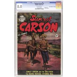 Sunset Carson #1 Davis Crippen ("D" Copy) pedigree (Cha 