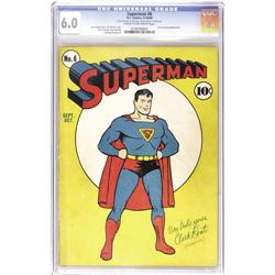 Superman #6 (DC, 1940) FN 6.0 Cream to off-white pages 