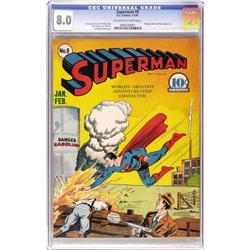 Superman #8 (DC, 1941) CGC VF 8.0 