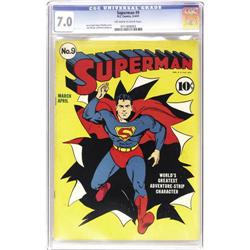 Superman #9 (DC, 1941) CGC FN/VF 7.0 