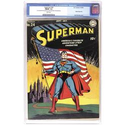 Superman #24 (DC, 1943) CGC FN/VF 7.0 White pages 