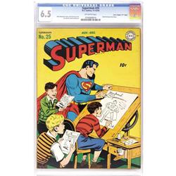 Superman #25 Davis Crippen ("D" Copy) pedigree FN+ 6.5 