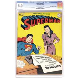 Superman #27 Davis Crippen ("D" Copy) pedigree VF 8.0 