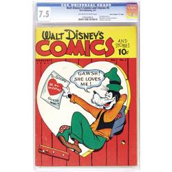 Walt Disney's Comics and Stories #5 CGC VF- 7.5 