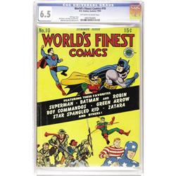 World''s Finest Comics #10 (DC, 1943) CGC FN+ 6.5 