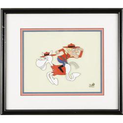 Dudley Do-Right and Horse Hand-Painted Cel Original Art 