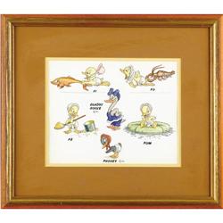 Gladys Goose Model Sheet Original Art 