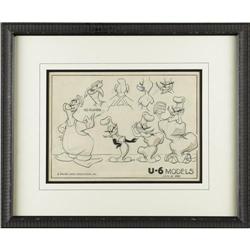 The Woody Woodpecker Polka Model Sheet Animation Art 