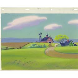 Woody Woodpecker Hand Painted Background Original Art 