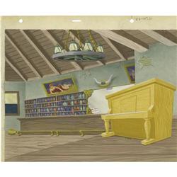 Woody Woodpecker "Hot Noon" Hand Painted Background Art 