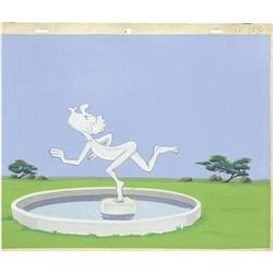 Woody Woodpecker Hand Painted Background Original Art 