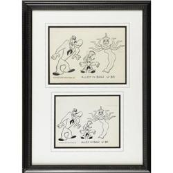 Alley to Bali Model Sheet Animation Art (1954) 