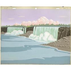 Woody Woodpecker "Niagara Fools" Painted Background Art 
