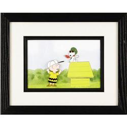 Snoopy and Charlie Brown Production Cel Original Art 