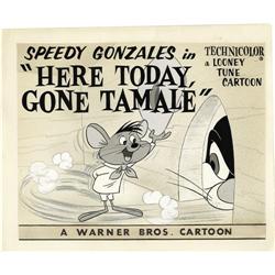 Speedy Gonzales Lobby Card Drawings Original Art 