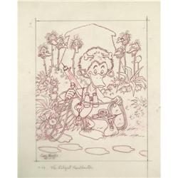 Carl Barks - "The Diligent Headhunter" Preliminary Art 
