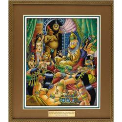 Carl Barks - Xerxes and Harem Drawing Orig. Art 