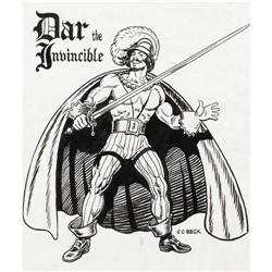 C. C. Beck - Inside Comics #2 Cover Original Art (1974) 