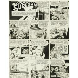 Wayne Boring - Superman Sunday Comic Strip #479 Art 