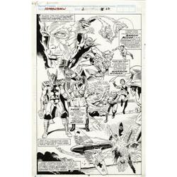 Rich Buckler Human Torch Splash Page Original Art 