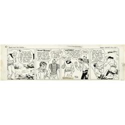 Milton Caniff - Terry and the Pirates Sunday Strip Art 
