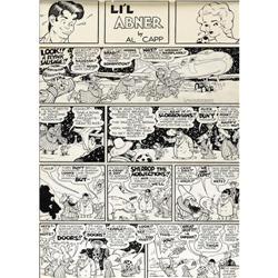 Al Capp Studio Li'l Abner Sunday Comic Strip Orig. Art 