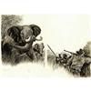 Image 1 : L. B. Cole - Elephant Hunting Illustration Original Art 