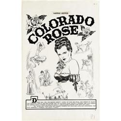 Johnny Craig - Saddle Justice #5, Splash Page 1 Art 