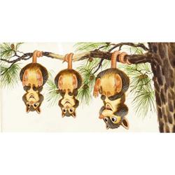 Mel Crawford - "Bambi" Children's Book Illustration Art 