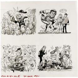 Jack Davis - Mad #271 Page Original Art, Group of 2 