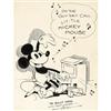 Image 1 : Walt Disney Studios - Mickey Mouse Fan Card 1930 Art 