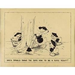 Walt Disney Studios - Donald Duck & Nephews Scouts Art 