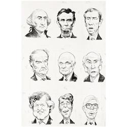 Mort Drucker - Mad #249 Original Art, Group of 4 