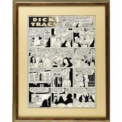 Chester Gould - Dick Tracy Sunday Comic Strip Art 