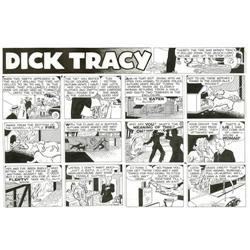 Chester Gould - Dick Tracy Sunday Comic Original Art 