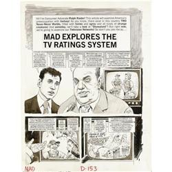 Harry North - Mad #208 Page Original Art, Group of 4 