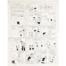 Martha Orr - Apple Mary Sunday Comic Strip Original Art 